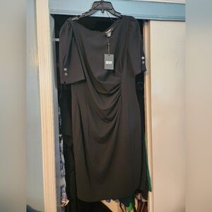 Black DKNY dress.